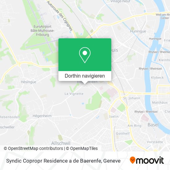 Syndic Copropr Residence a de Baerenfe Karte