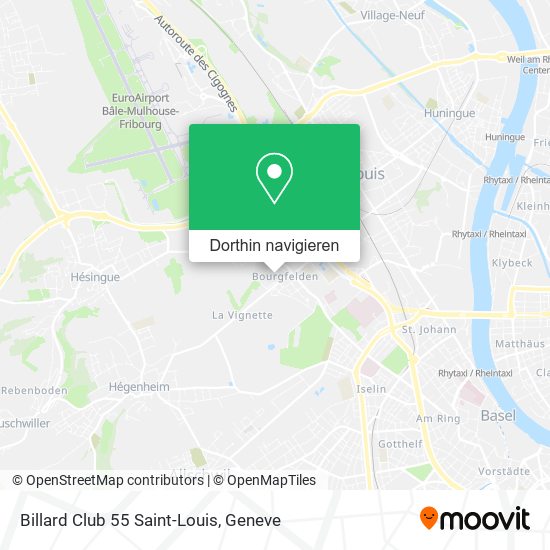 Billard Club 55 Saint-Louis Karte