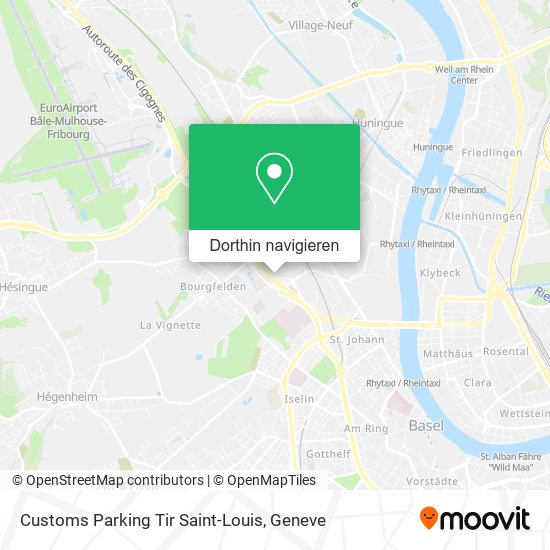 Customs Parking Tir Saint-Louis Karte