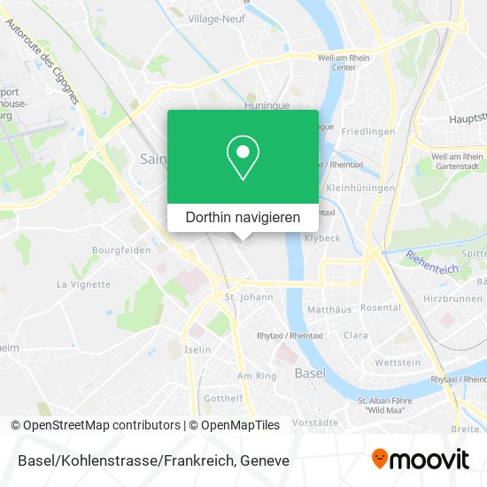 Basel/Kohlenstrasse/Frankreich Karte