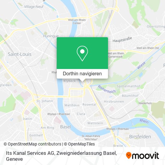 Its Kanal Services AG, Zweigniederlassung Basel Karte