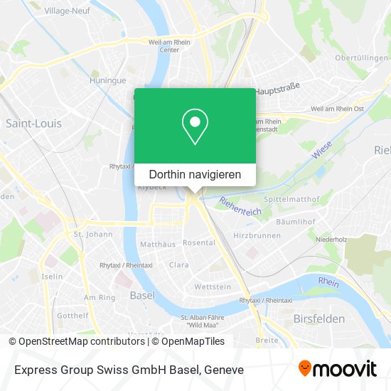 Express Group Swiss GmbH Basel Karte