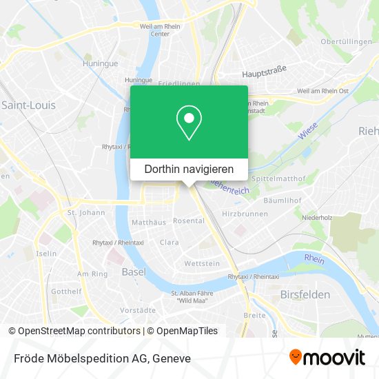 Fröde Möbelspedition AG Karte