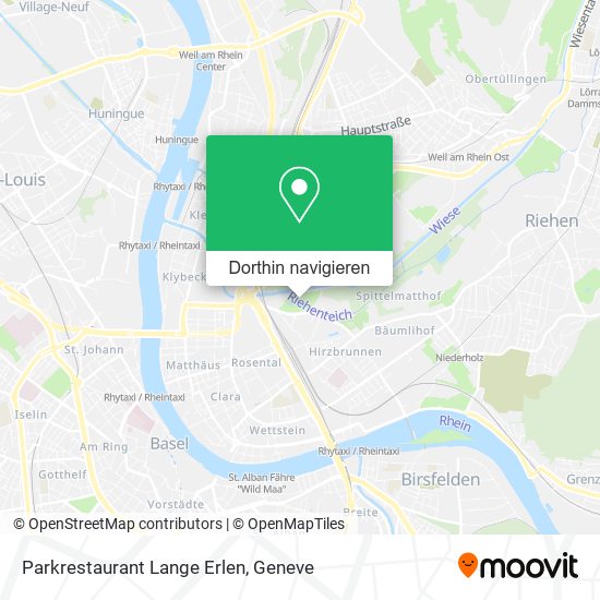 Parkrestaurant Lange Erlen Karte