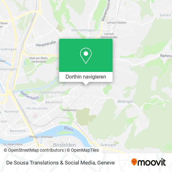 De Sousa Translations & Social Media Karte