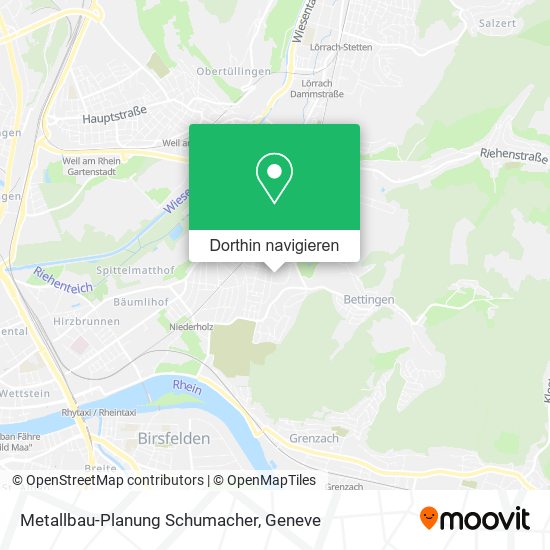 Metallbau-Planung Schumacher Karte