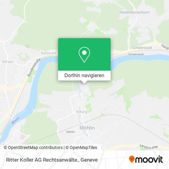 Ritter Koller AG Rechtsanwälte. Karte