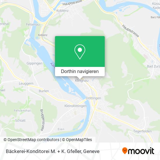 Bäckerei-Konditorei M. + K. Gfeller Karte