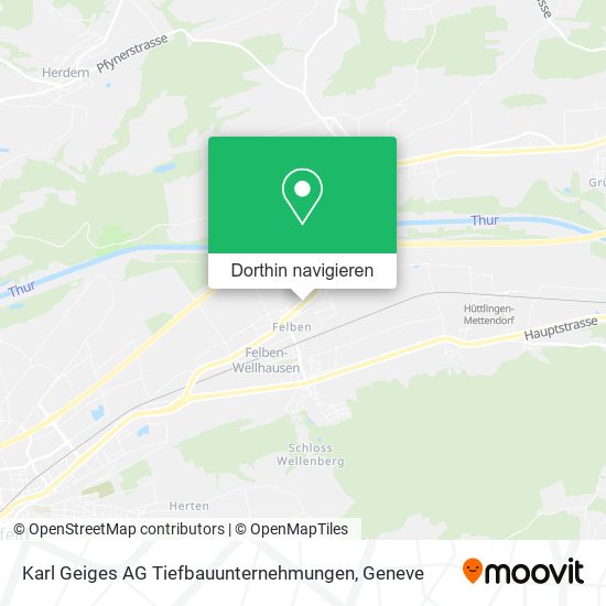 Karl Geiges AG Tiefbauunternehmungen Karte