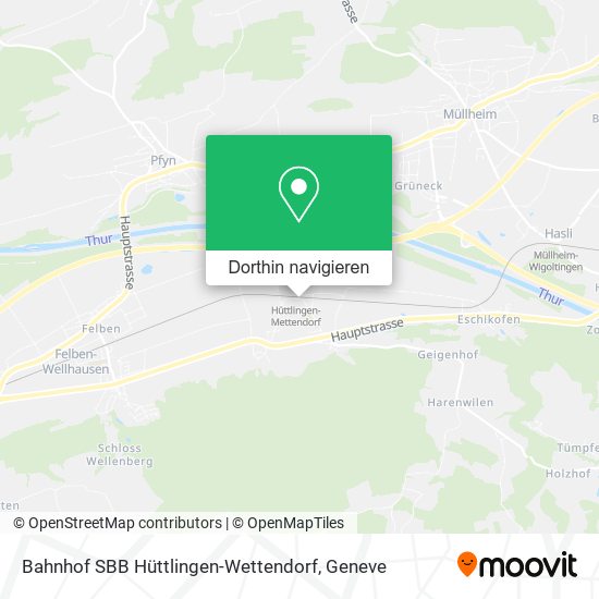 Bahnhof SBB Hüttlingen-Wettendorf Karte