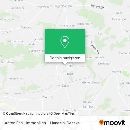 Anton Fäh - Immobilien + Handels Karte