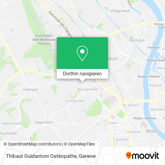 Thibaut Guidantoni Ostéopathe Karte