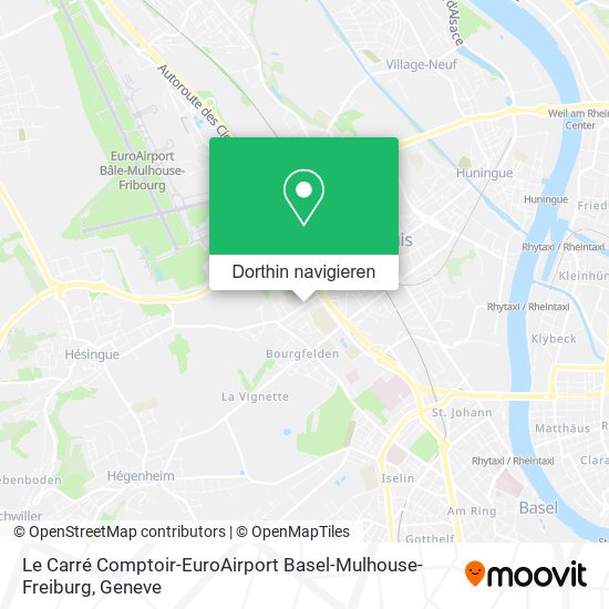 Le Carré Comptoir-EuroAirport Basel-Mulhouse-Freiburg Karte