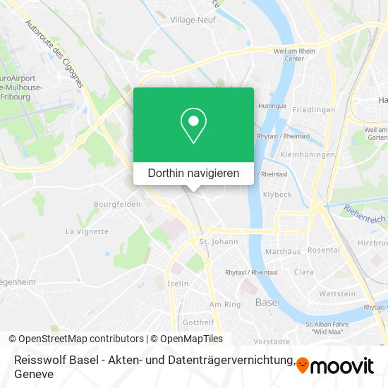 Reisswolf Basel - Akten- und Datenträgervernichtung Karte