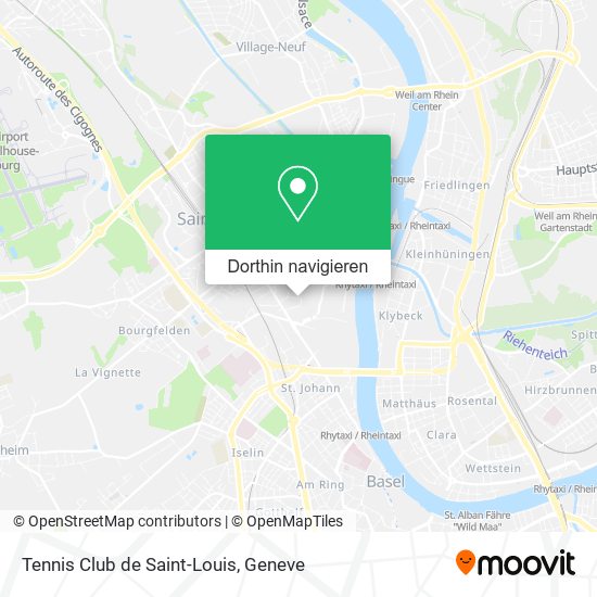 Tennis Club de Saint-Louis Karte