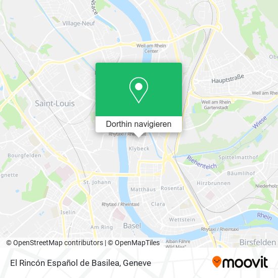 El Rincón Español de Basilea Karte