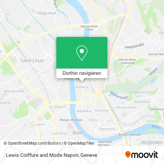 Lewis Coiffure and Mode Napon Karte