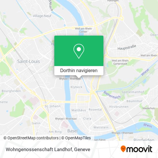 Wohngenossenschaft Landhof Karte