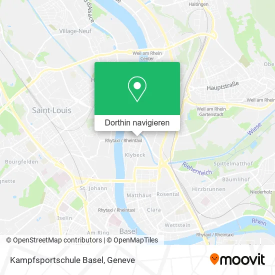 Kampfsportschule Basel Karte