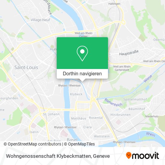 Wohngenossenschaft Klybeckmatten Karte