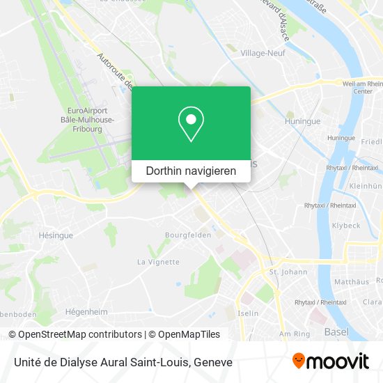 Unité de Dialyse Aural Saint-Louis Karte