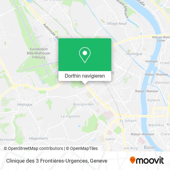 Clinique des 3 Frontières-Urgences Karte
