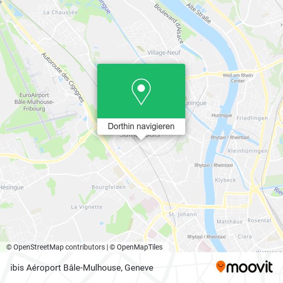 ibis Aéroport Bâle-Mulhouse Karte