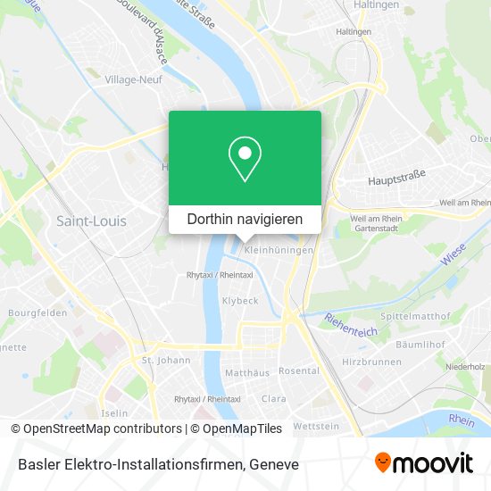 Basler Elektro-Installationsfirmen Karte