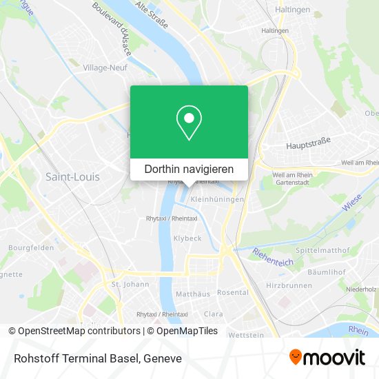 Rohstoff Terminal Basel Karte