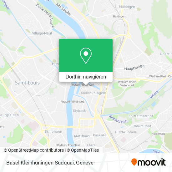 Basel Kleinhüningen Südquai Karte