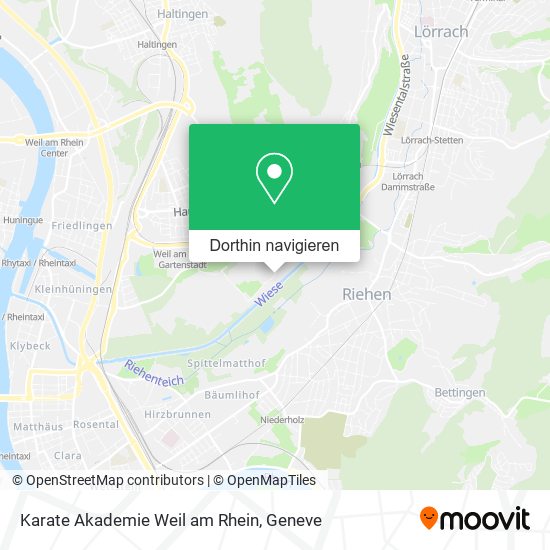 Karate Akademie Weil am Rhein Karte