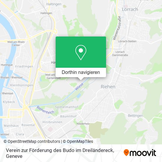 Verein zur Förderung des Budo im Dreiländereck Karte