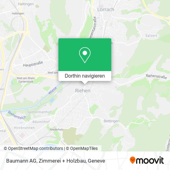 Baumann AG, Zimmerei + Holzbau Karte