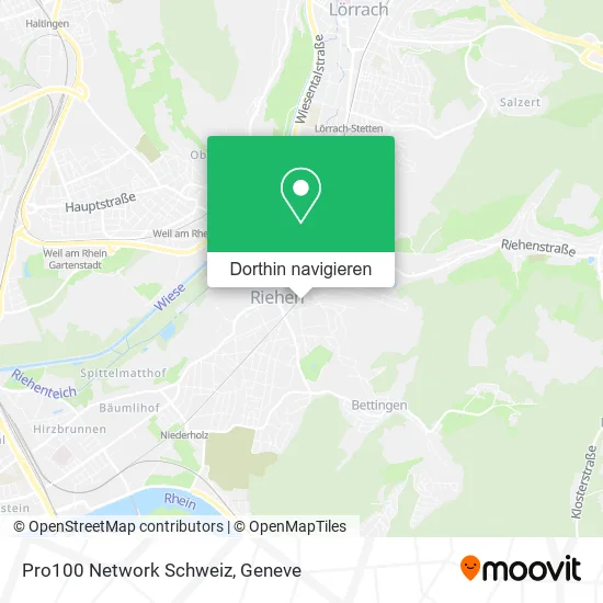 Pro100 Network Schweiz Karte