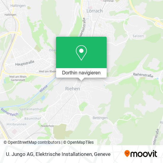 U. Jungo AG, Elektrische Installationen Karte