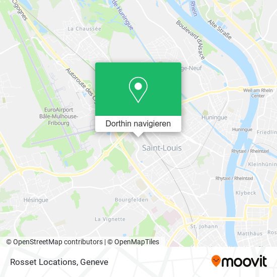 Rosset Locations Karte