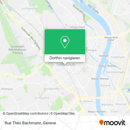 Rue Théo Bachmann Karte