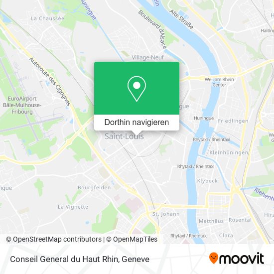 Conseil General du Haut Rhin Karte