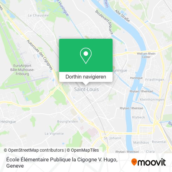 École Élémentaire Publique la Cigogne V. Hugo Karte
