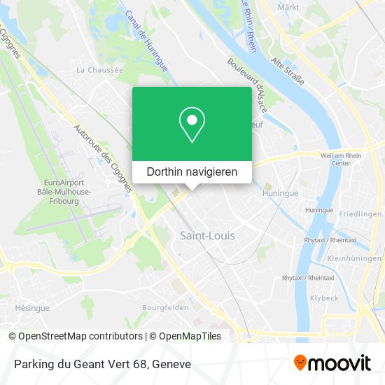 Parking du Geant Vert 68 Karte