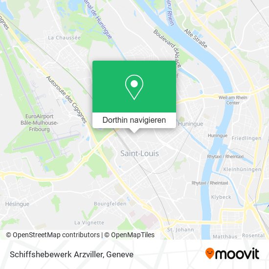 Schiffshebewerk Arzviller Karte
