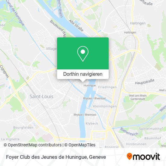 Foyer Club des Jeunes de Huningue Karte