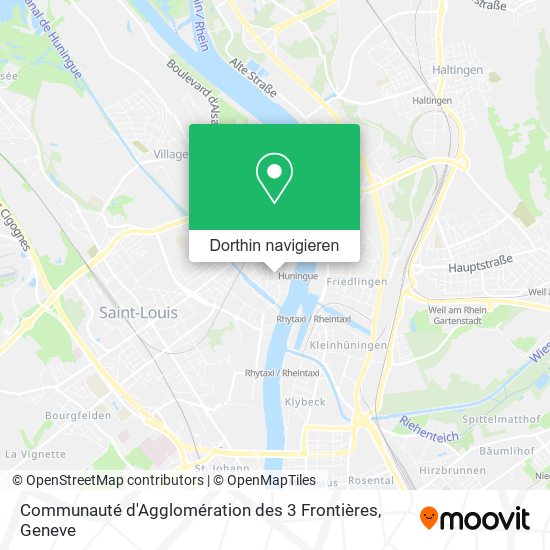 Communauté d'Agglomération des 3 Frontières Karte