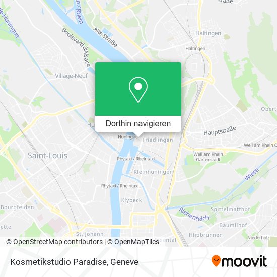 Kosmetikstudio Paradise Karte