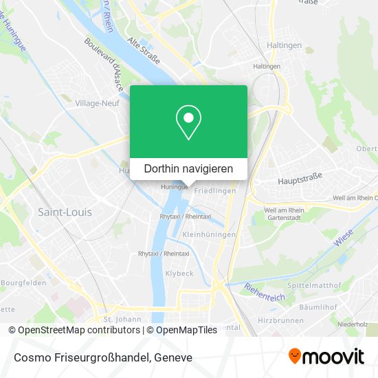 Cosmo Friseurgroßhandel Karte