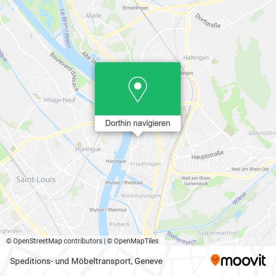 Speditions- und Möbeltransport Karte