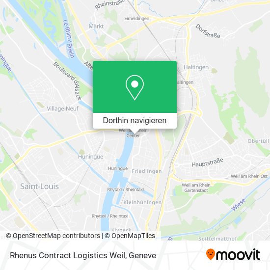 Rhenus Contract Logistics Weil Karte