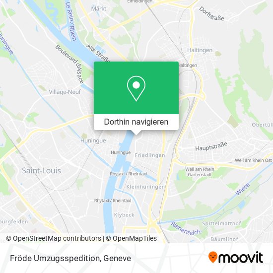 Fröde Umzugsspedition Karte
