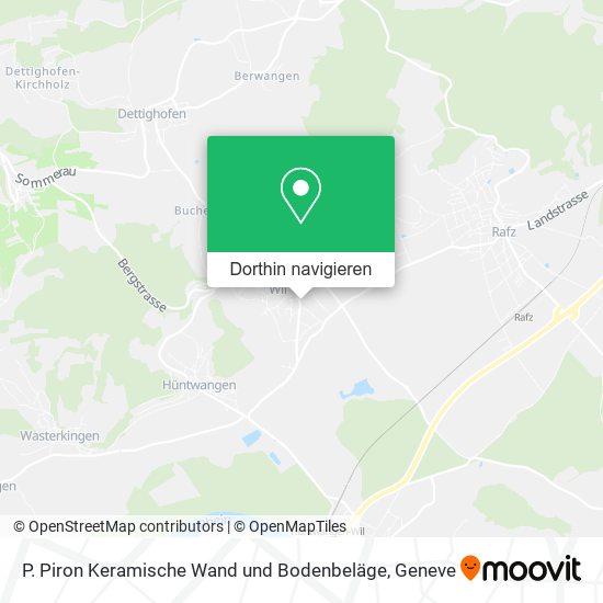 P. Piron Keramische Wand und Bodenbeläge Karte