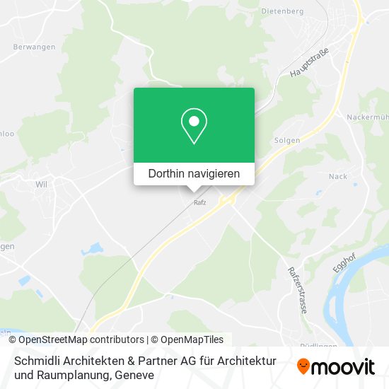 Schmidli Architekten & Partner AG für Architektur und Raumplanung Karte